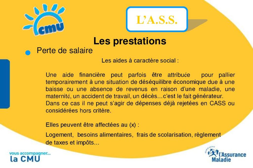 L Action Sanitaire et Sociale A.S.S. ppt t l charger